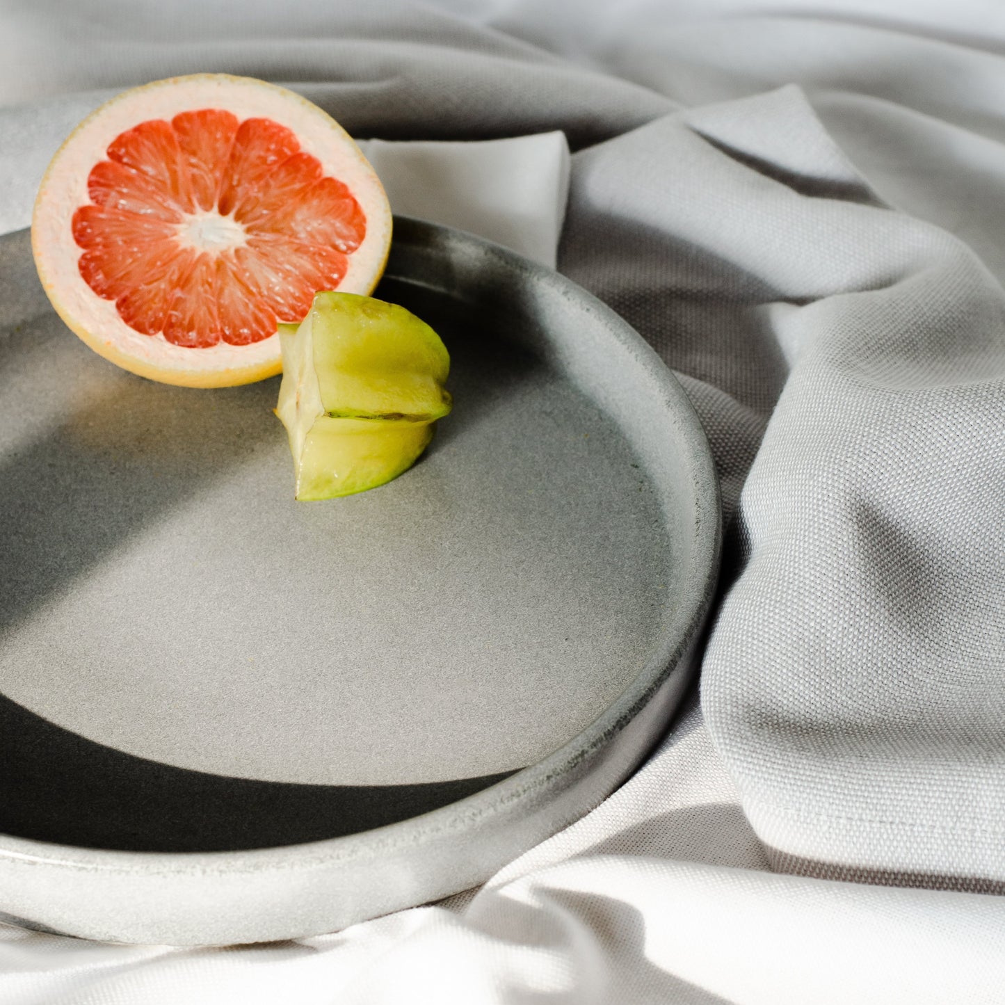 Blue Gray Large Plate